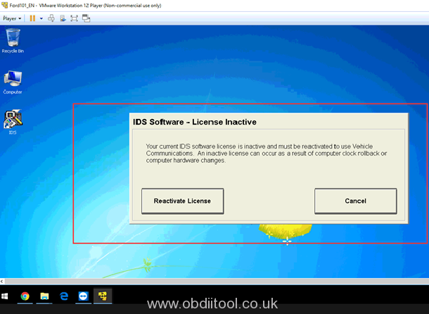 ford ids software license roll back time