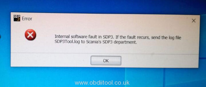 Scania Sdp3 2.44.1 Internal Software Fault Error Solution 1
