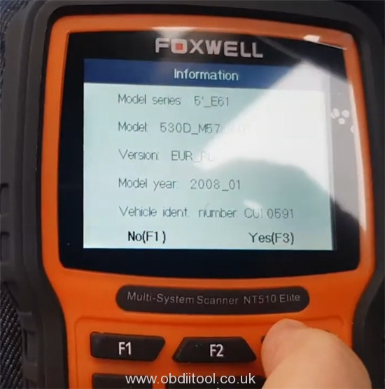 Foxwell Nt530 Fix Bmw 4a63 Fault Dde Ews Tampering 7