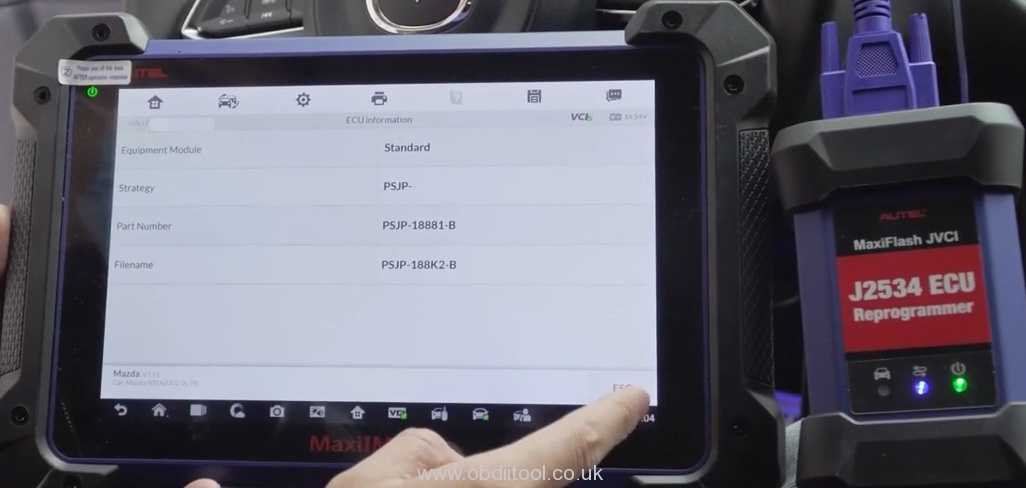 Autel IM608&MaxiFlash JVCI Read Data Stream For Mazda Via OBD 11