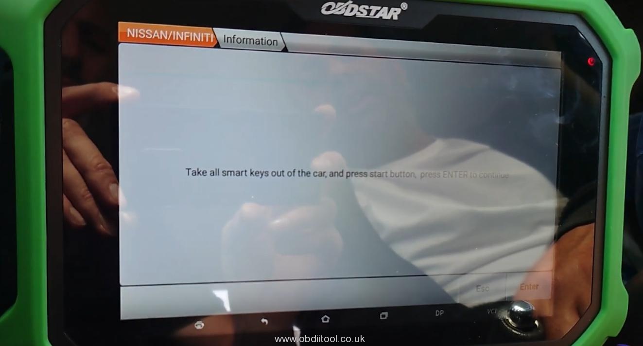 Nissan Key Program Add Key&akl By Obdstar Dp Plus Fail Solution 8